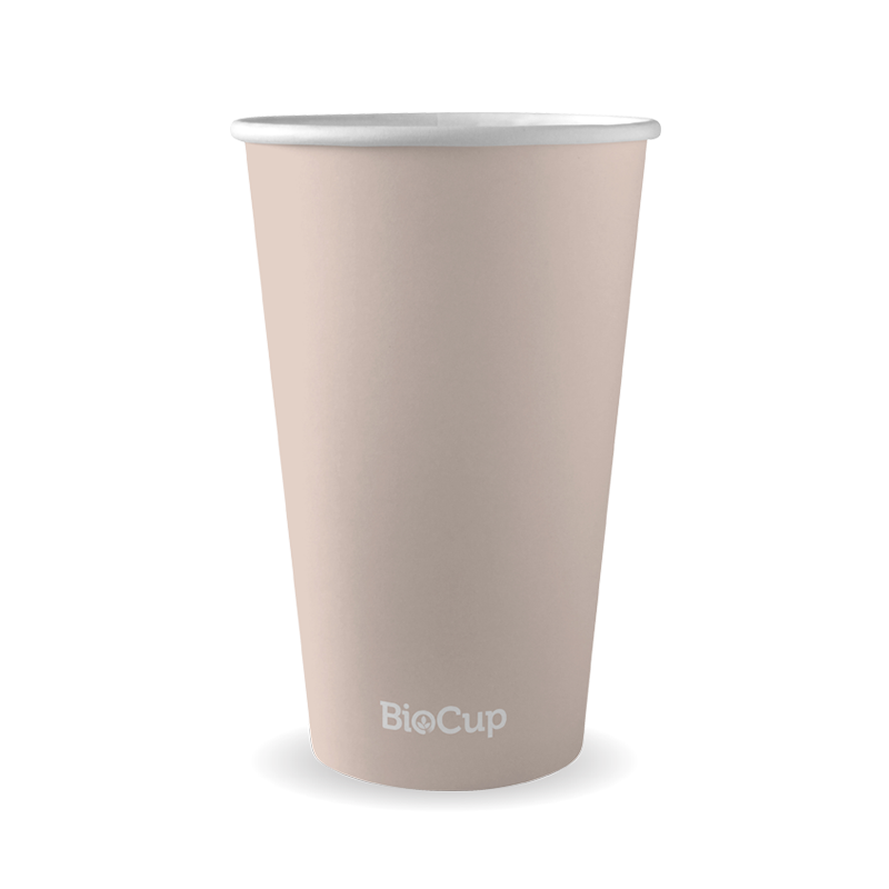 510ml / 16oz (90mm) Stone Single Wall BioCup 1