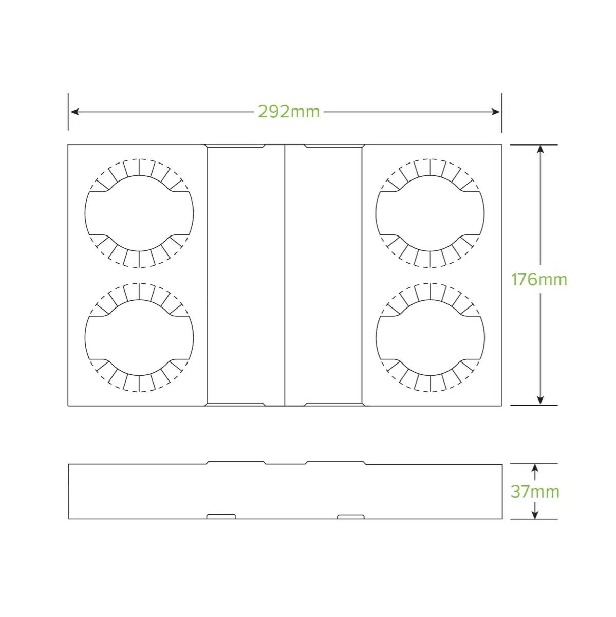 2 & 4 Cup BioCup Paper Tray 2
