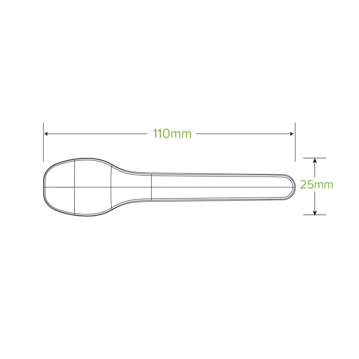 11cm Plant Fibre Teaspoon 2