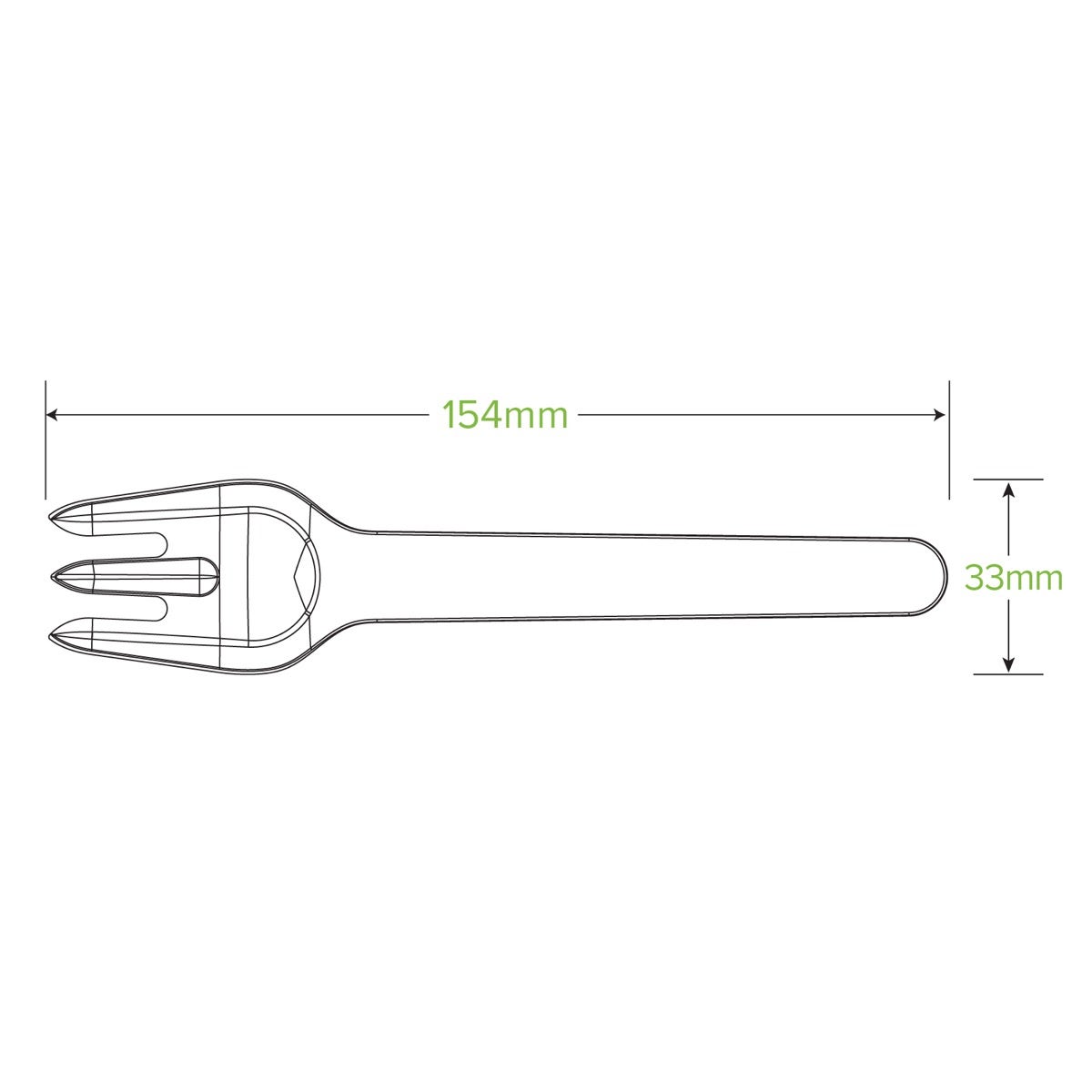 15cm Plant Fibre Fork 2