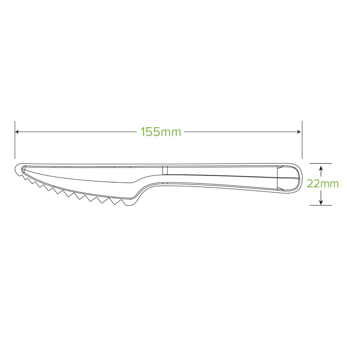 15cm Plant Fibre Knife 2