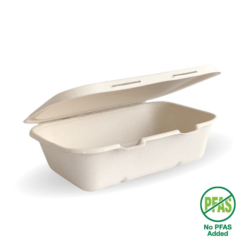 20x15x5cm / 7.5x5x1.9in Natural Plant Fibre Clamshell