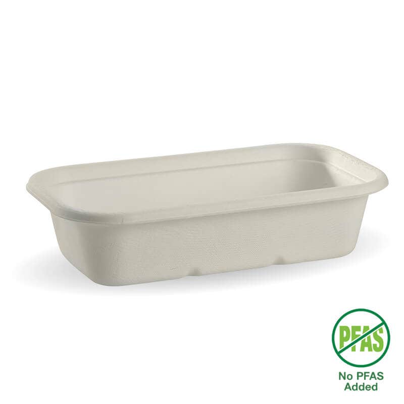 1,000ml White Plant Fibre Takeaway Base 1