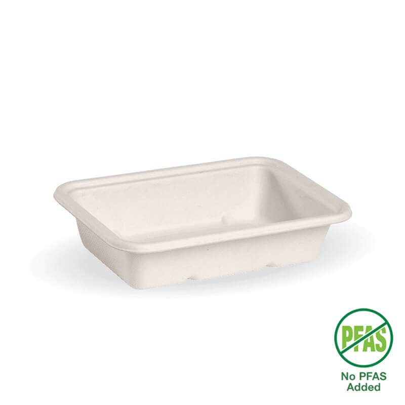 500ml White Plant Fibre Takeaway Base 1