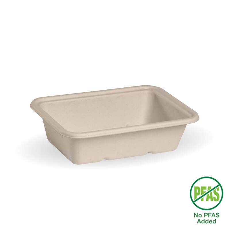 600ml Natural Plant Fibre Takeaway Base 1