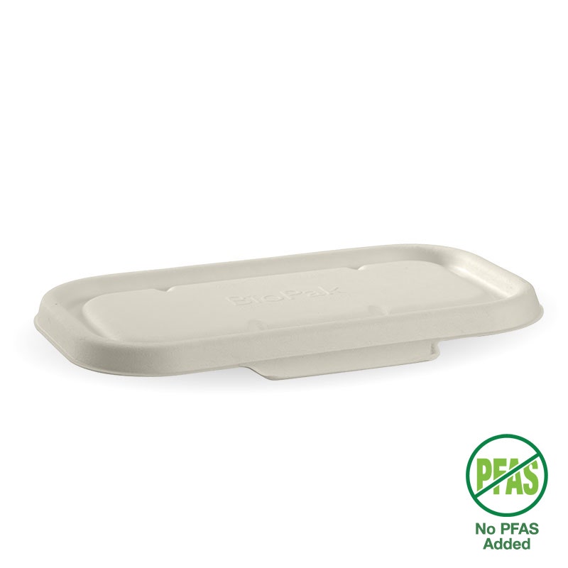 750 & 1,000ml White Plant Fibre Takeaway Lid