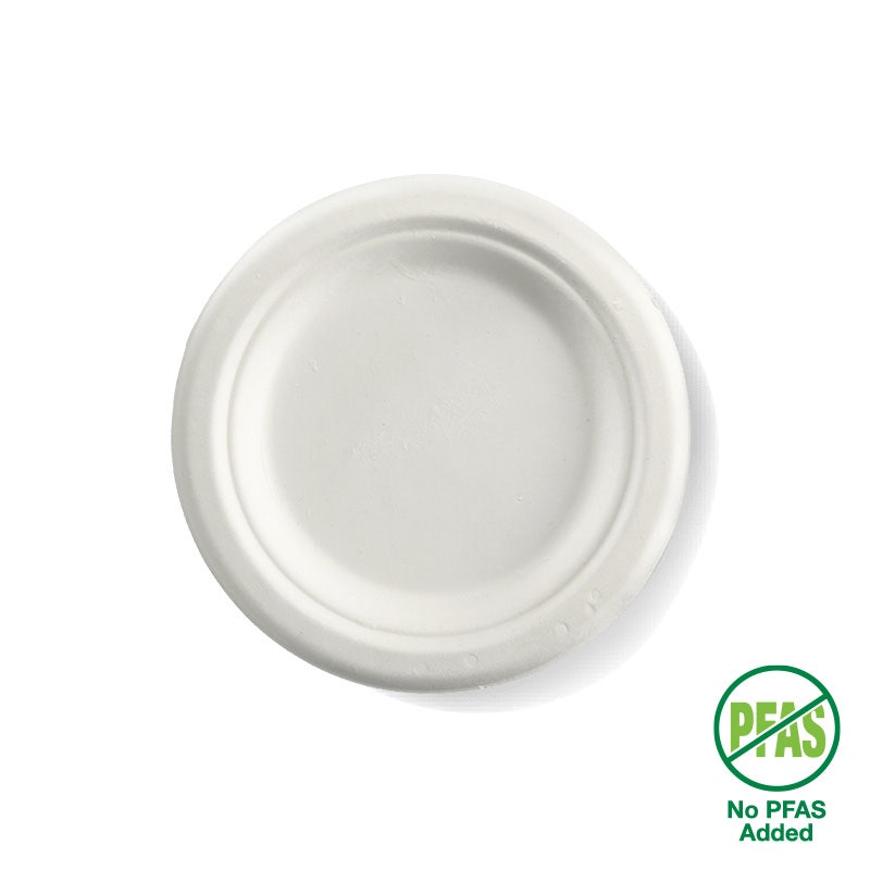 15cm / 6" Round Plant Fibre Plate 1