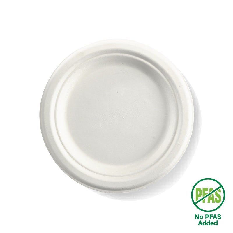 18cm / 7" Round Plant Fibre Plate 1