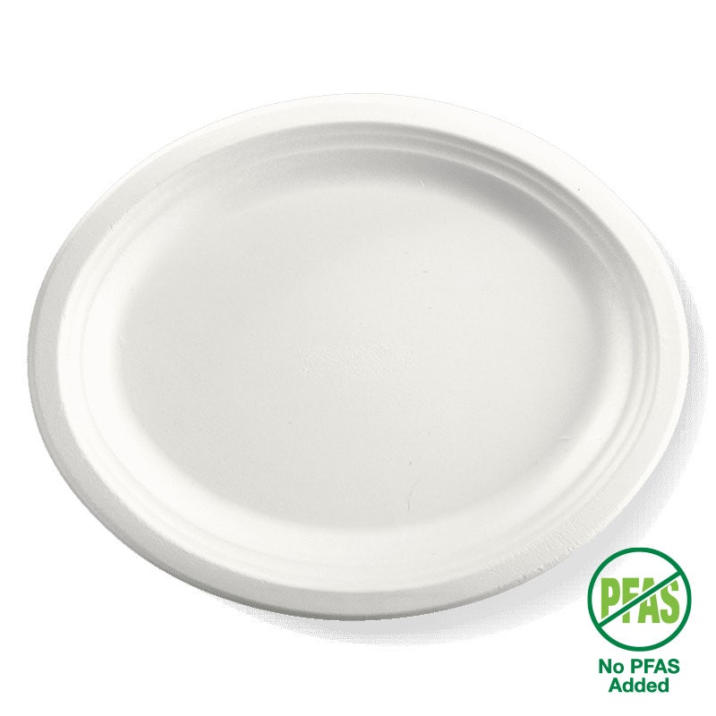 32x25cm / 12.5x10" Oval Plant Fibre Plate 1