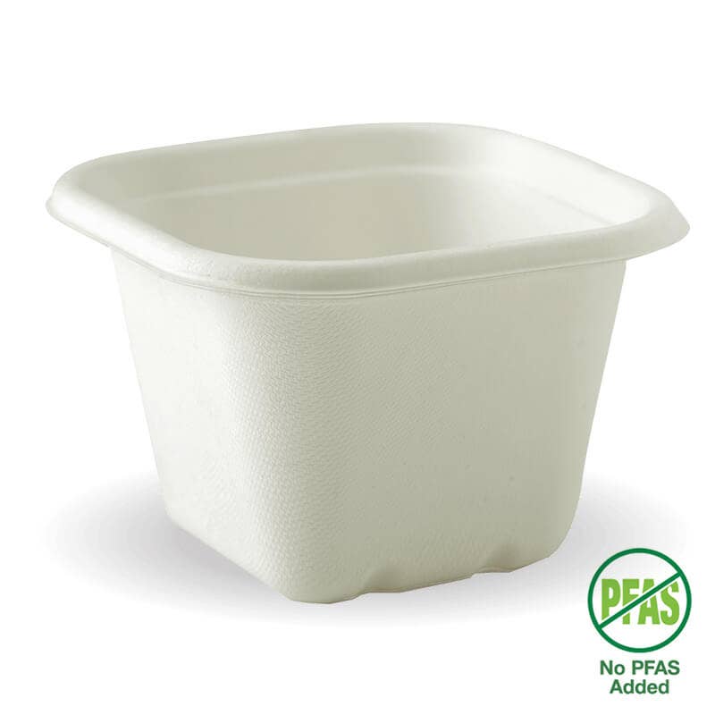 630ml White Plant Fibre Takeaway Base 1