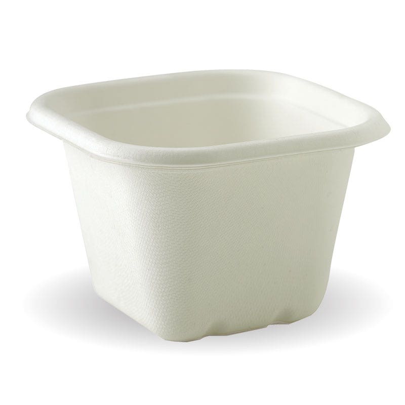 630ml White Plant Fibre Takeaway Base 1
