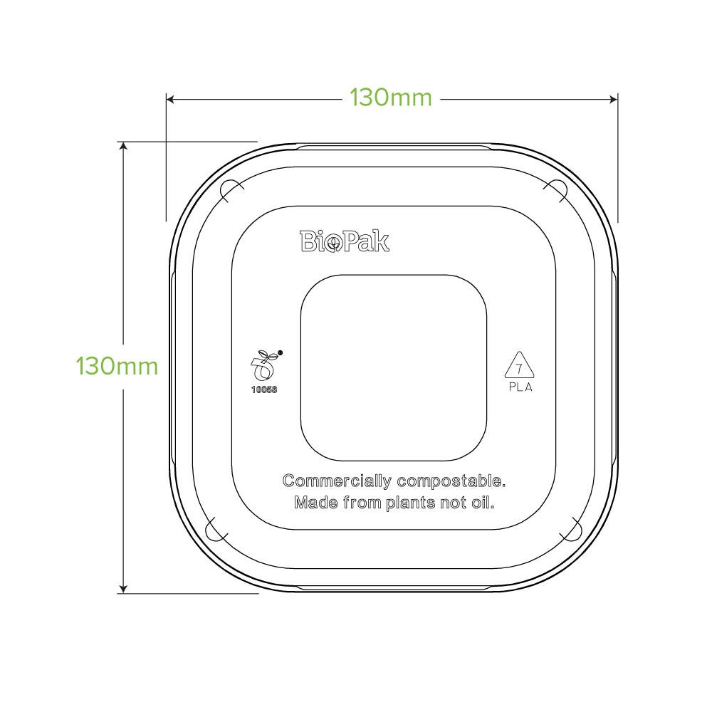 280-630ml Clear PLA Takeaway Lid 2