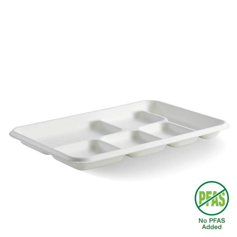 6-Compartment Plant Fibre Tray