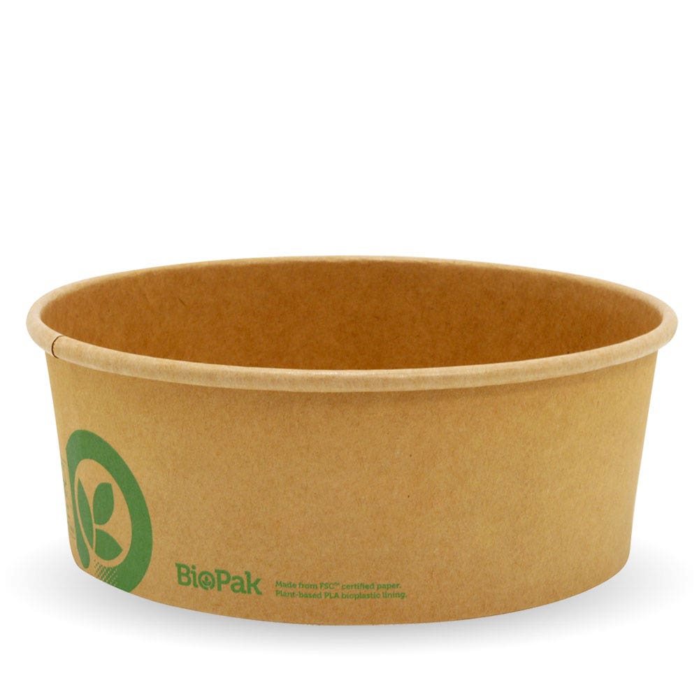 1,300ml Extra Large Kraft BioBowl 1