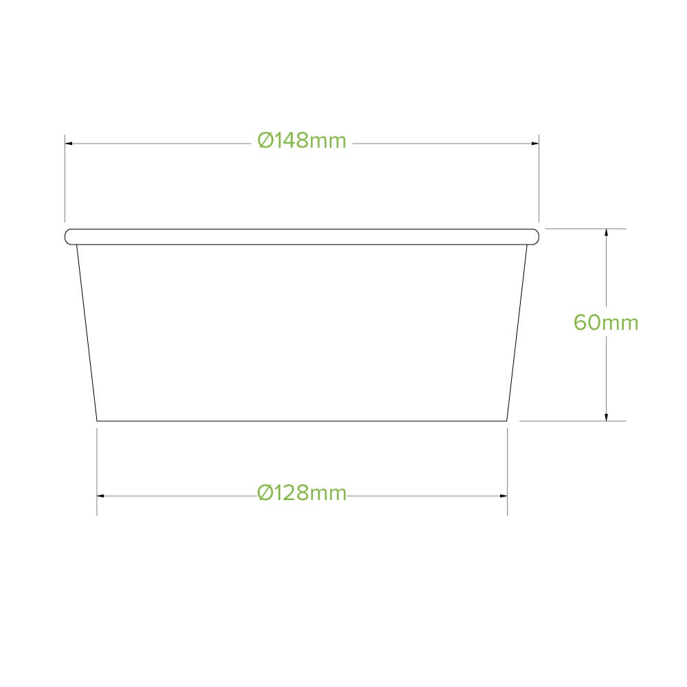 750ml Medium Kraft BioBowl 2
