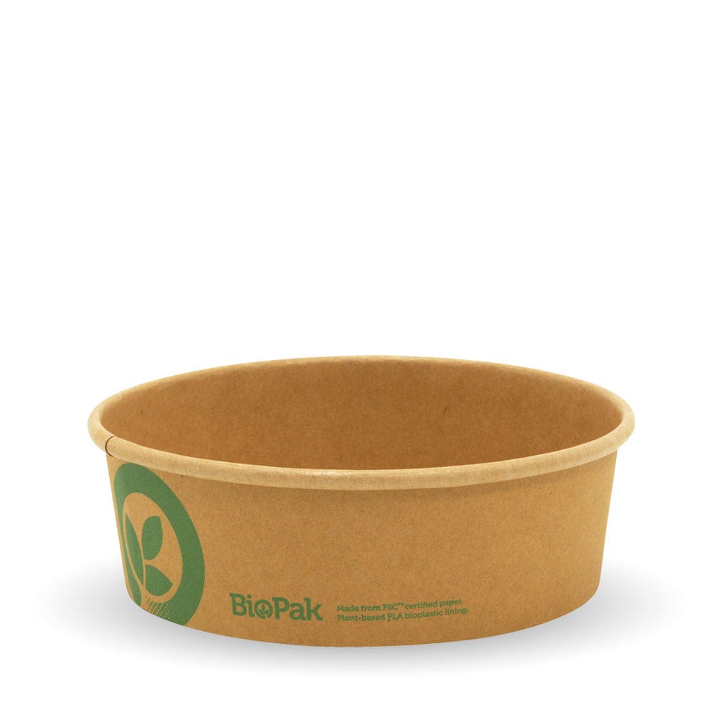500ml Small Kraft BioBowl 1
