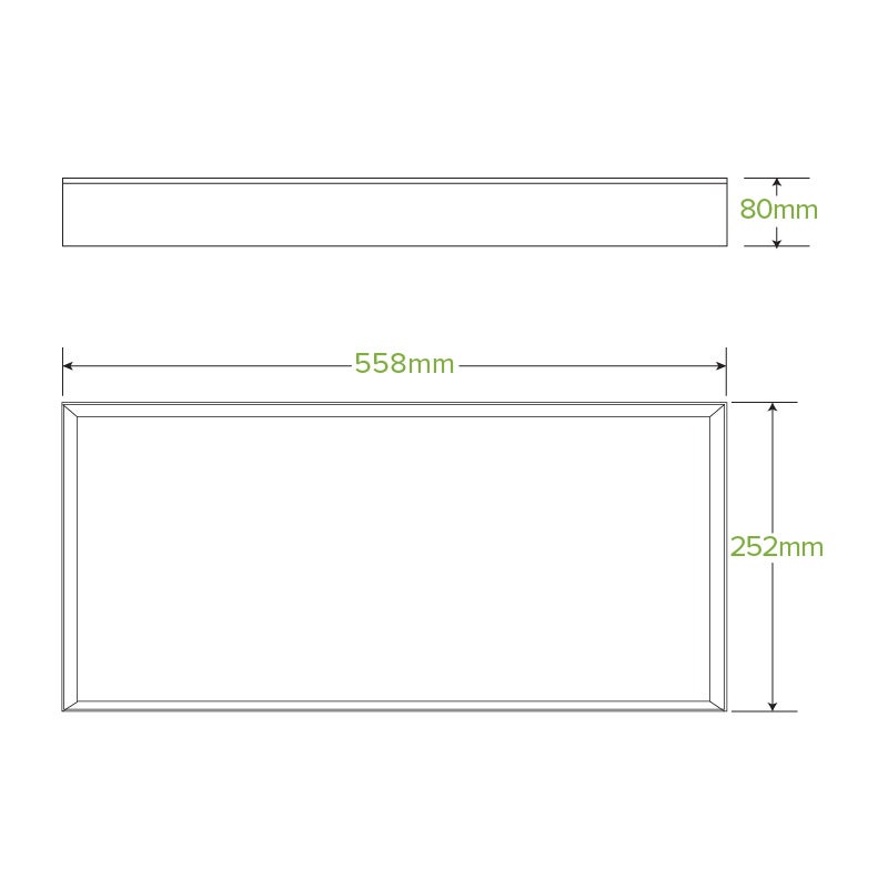 Large BioBoard Catering Tray Base 2