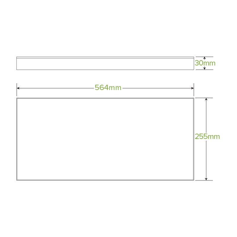 Large BioBoard Catering Tray Lid 2