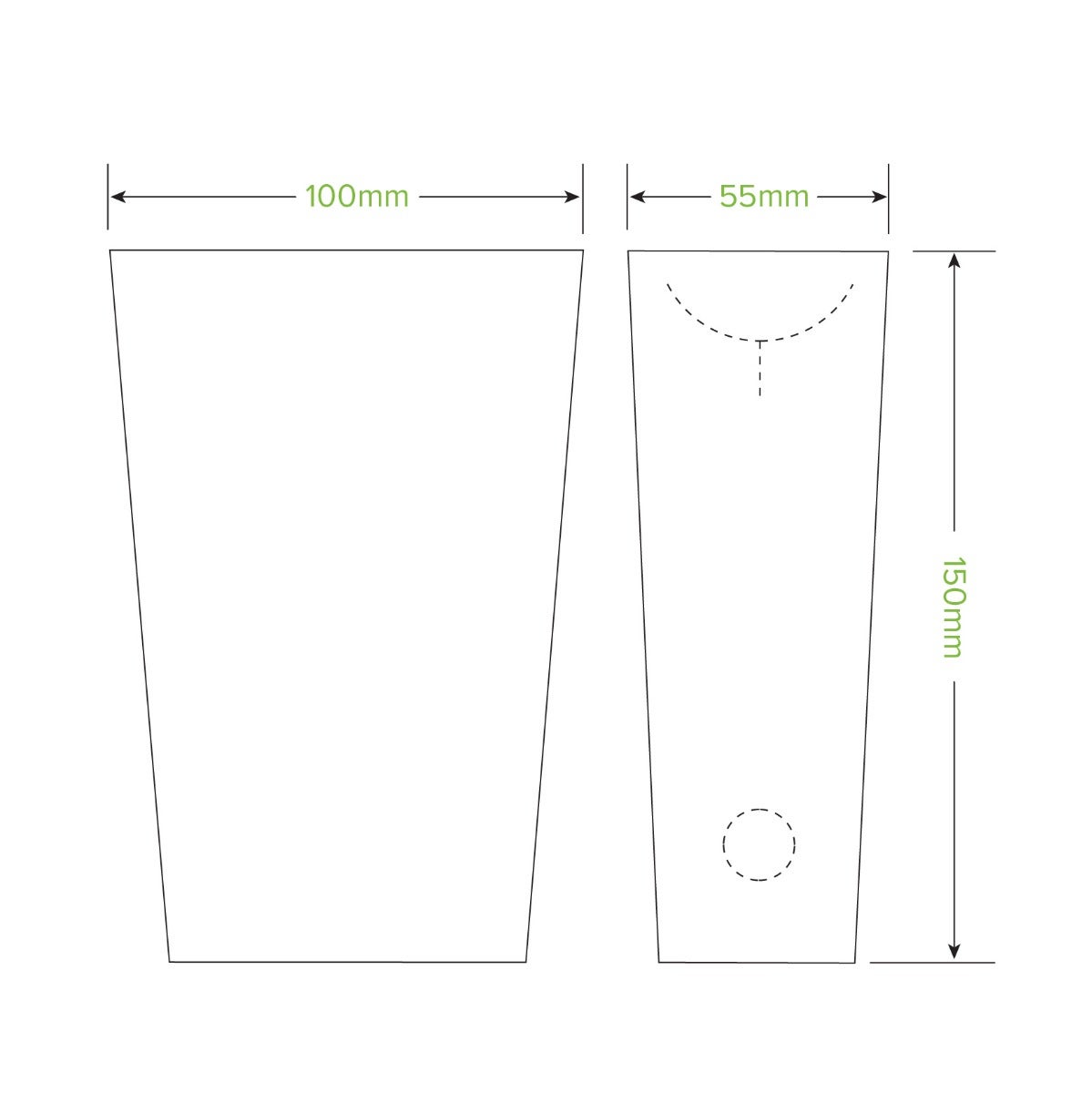 Unlined Large Enclosed BioBoard Chip Box 2