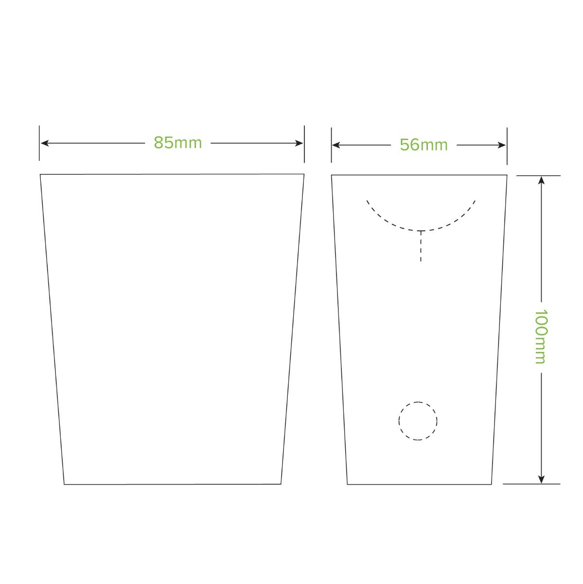 Unlined Small Enclosed BioBoard Chip Box 2