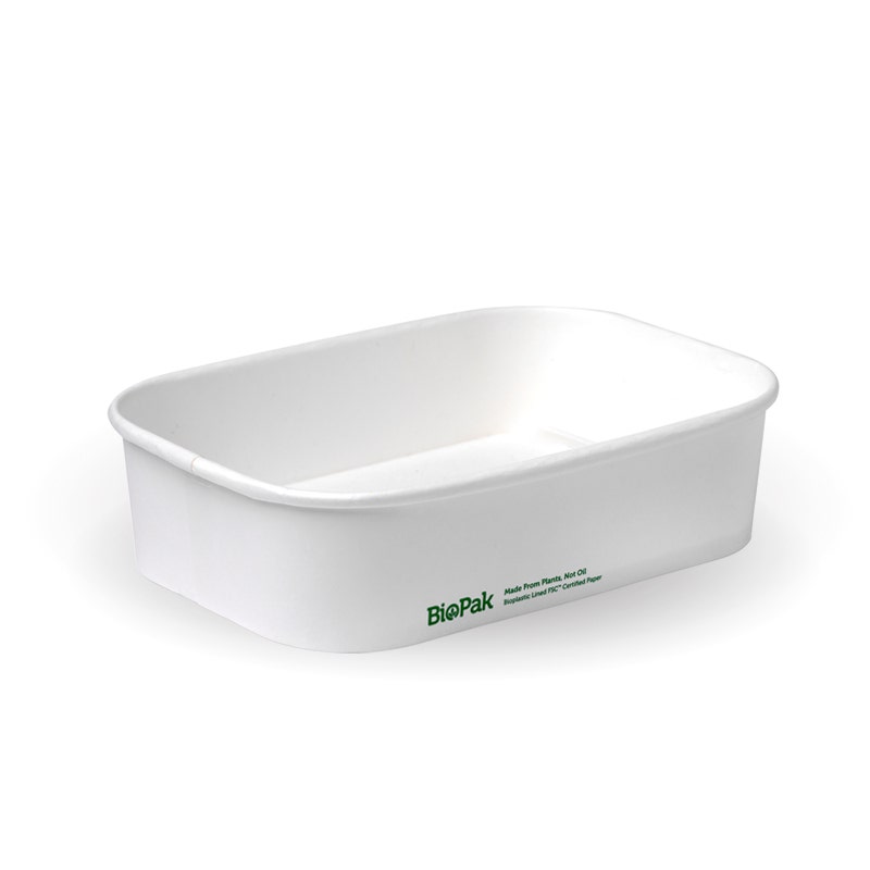 500ml White BioBoard Takeaway Base 1