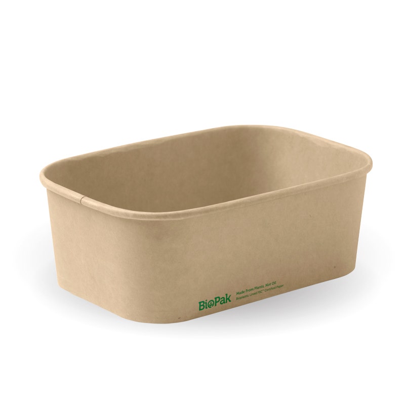 750ml Kraft BioBoard Takeaway Base 1