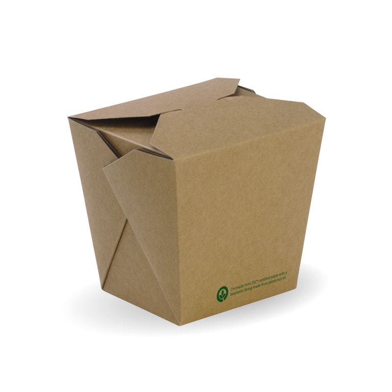 780ml / 26oz BioBoard Noodle Box 1