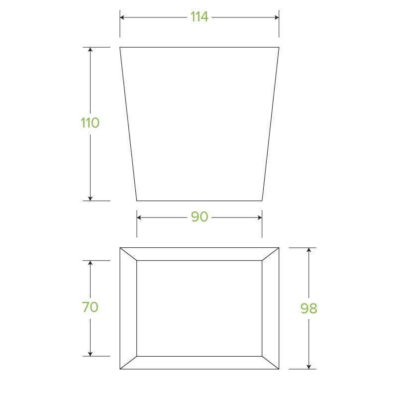 960ml / 32oz BioBoard Noodle Box 2