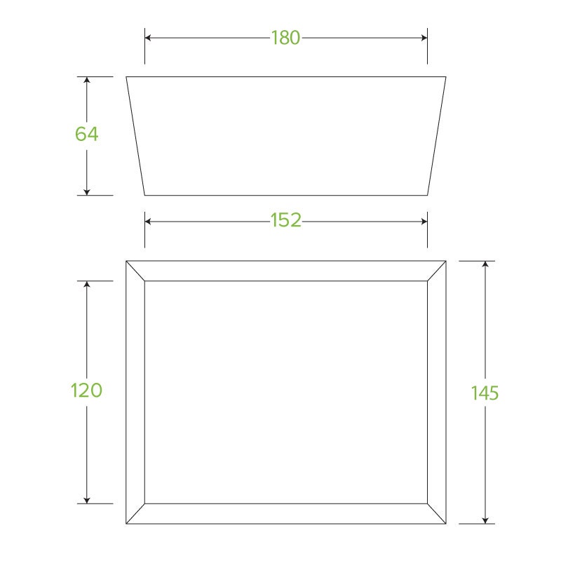 Medium BioBoard Lunch Box With Window 2