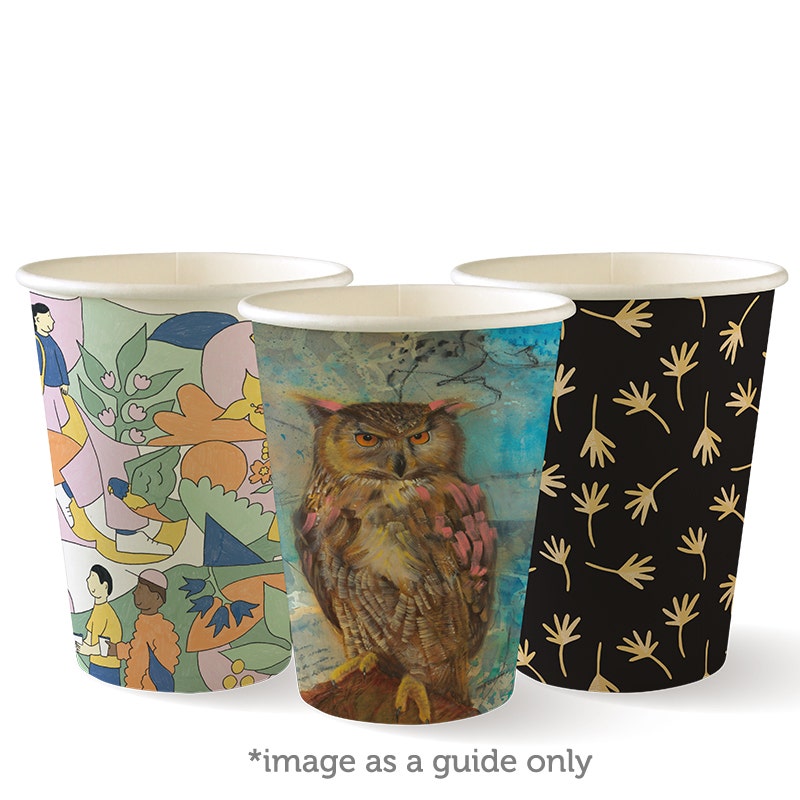390ml / 12oz (90mm) Art Series Single Wall BioCup 1