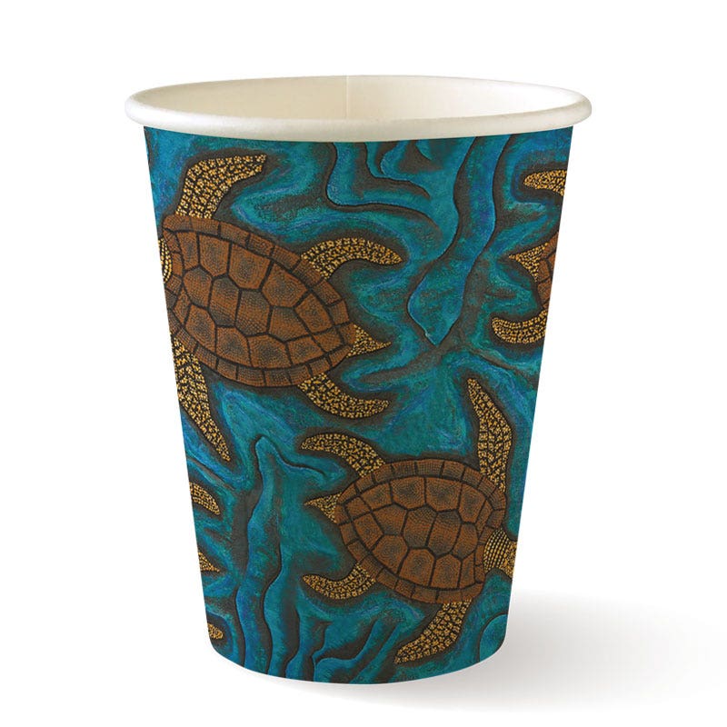 390ml / 12oz (90mm) Indigenous Art Single Wall BioCup 1