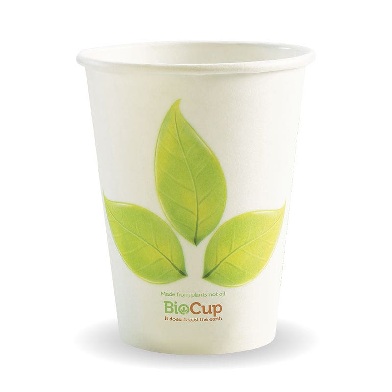 390ml / 12oz (90mm) Leaf Single Wall BioCup 1