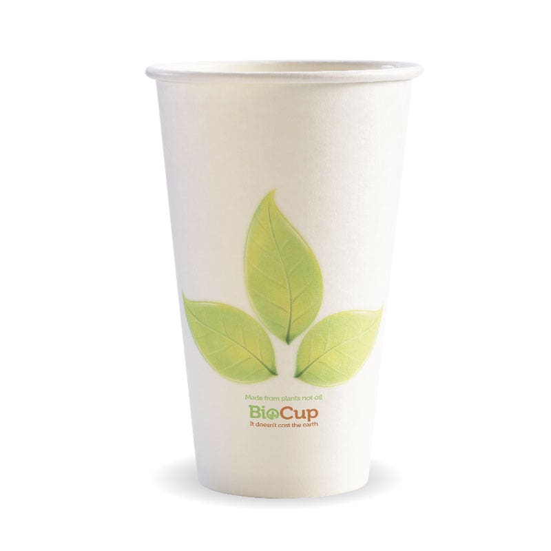 510ml / 16oz (90mm) Leaf Single Wall BioCup 1