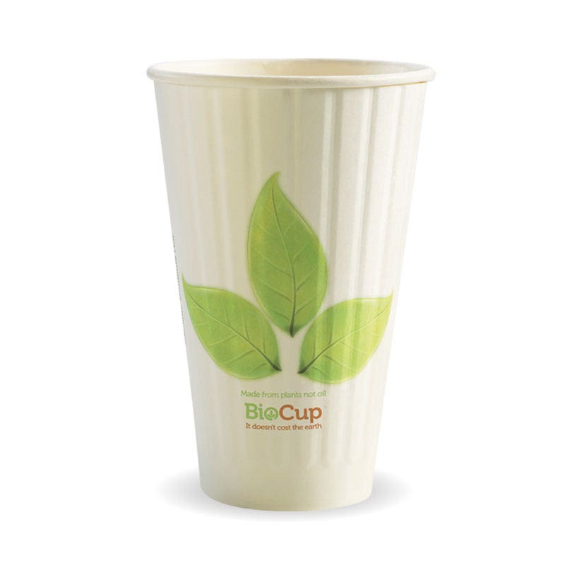 460ml / 16oz (90mm) Leaf Double Wall BioCup 1