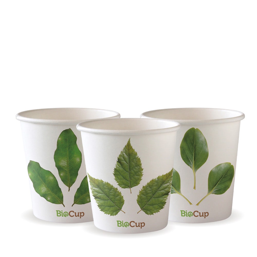 120ml / 4oz (63mm) Leaf Single Wall BioCup 1