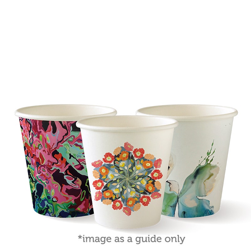 230ml / 6oz (80mm) Art Series Single Wall BioCup 1