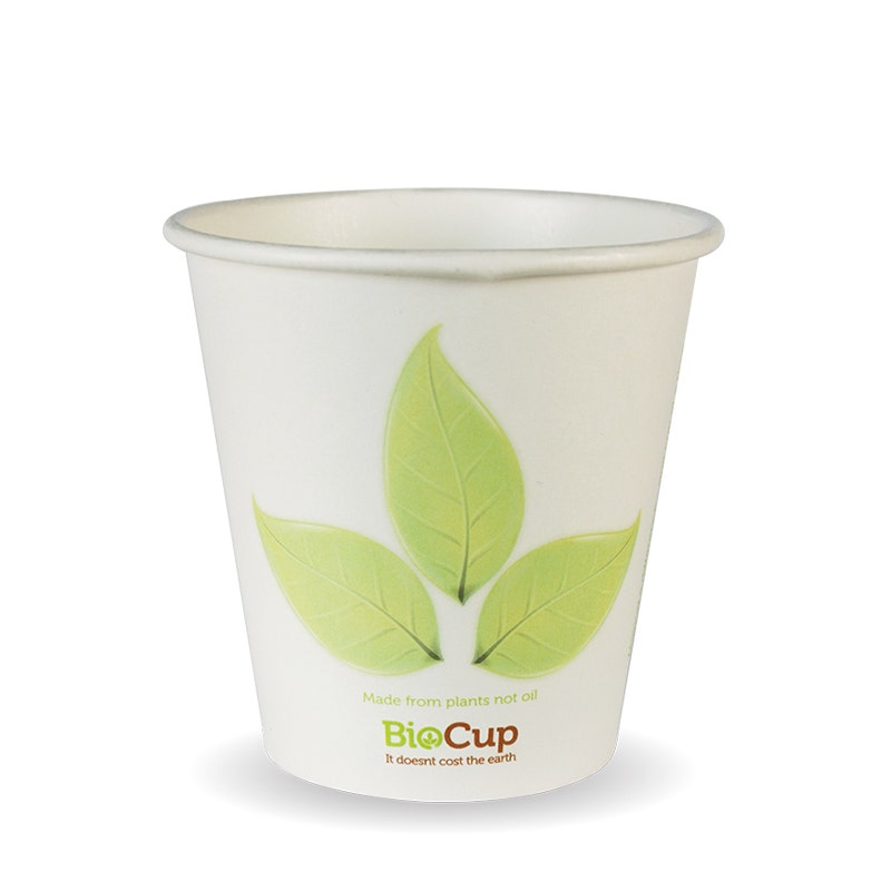 230ml / 6oz (80mm) Leaf Single Wall BioCup 1