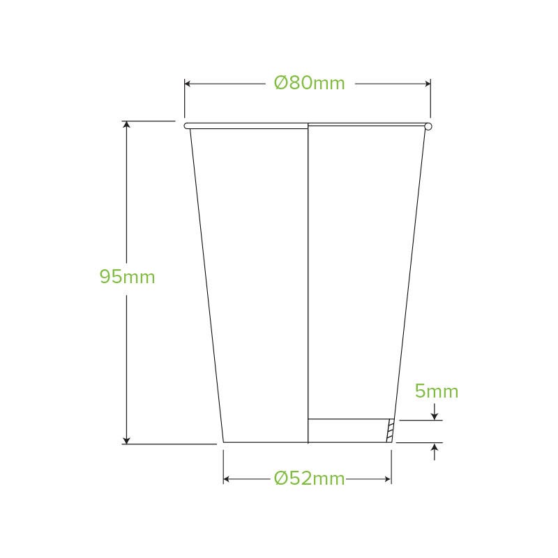 280ml / 8oz (80mm) Art Series Single Wall BioCup 2