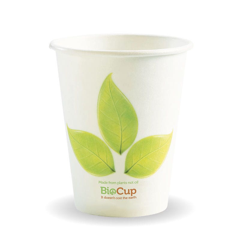280ml / 8oz (80mm) Leaf Single Wall BioCup 1