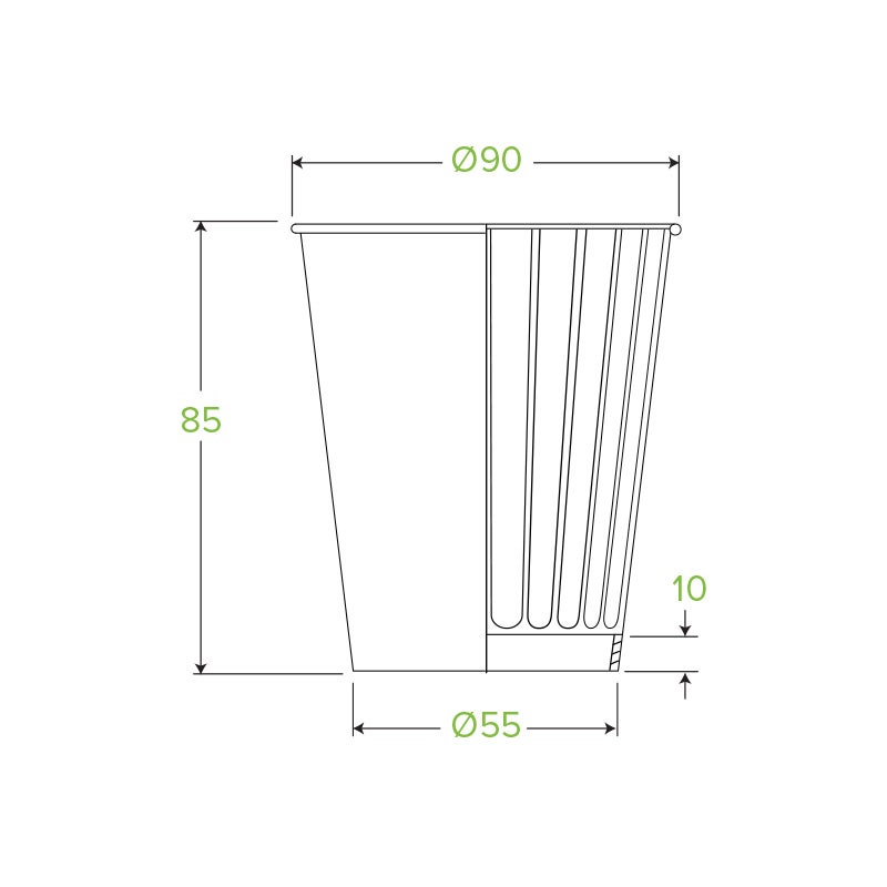 295ml / 8oz (90mm) Art Series Double Wall BioCup 2