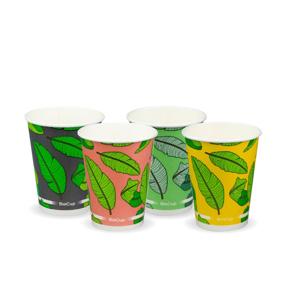 390ml / 12oz (90mm) Leaf Cold Paper BioCup 1