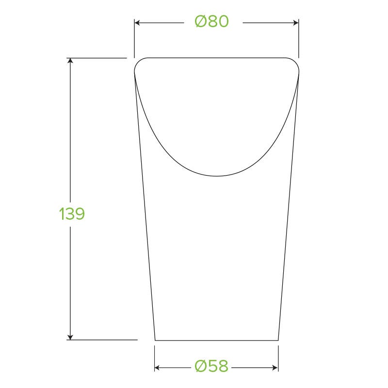 Medium Paper Chip BioCup 2