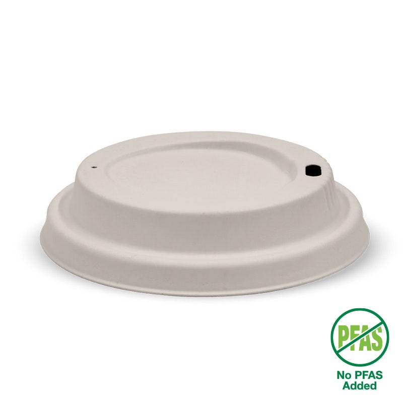 90mm Large Natural Plant Fibre BioCup Lid 1