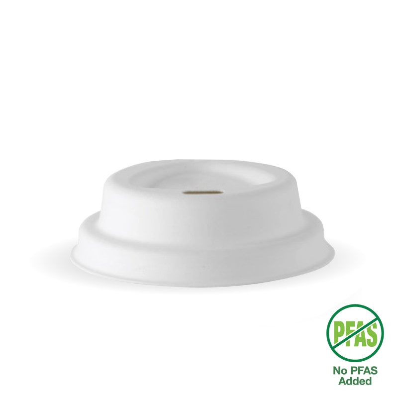 63mm / 4oz White Plant Fibre BioCup Lid 1