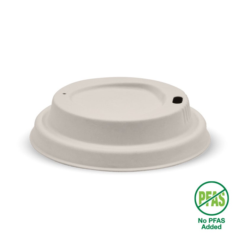 80mm Small Natural Plant Fibre BioCup Lid 1