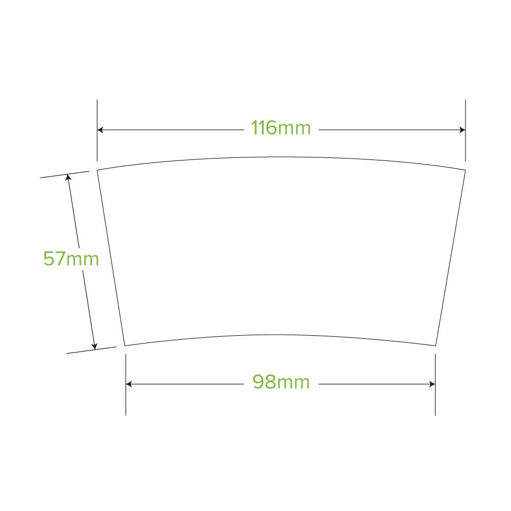 8oz (80mm) Paper Cup Sleeve 2