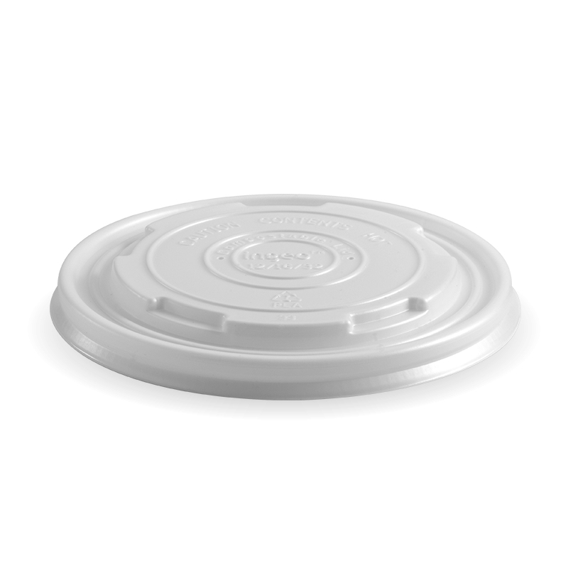 430-950ml / 12-32oz White PLA BioBowl Lid 1