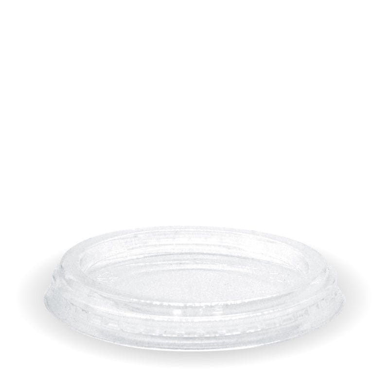 60-280ml Flat No Hole Clear BioCup Lid 1