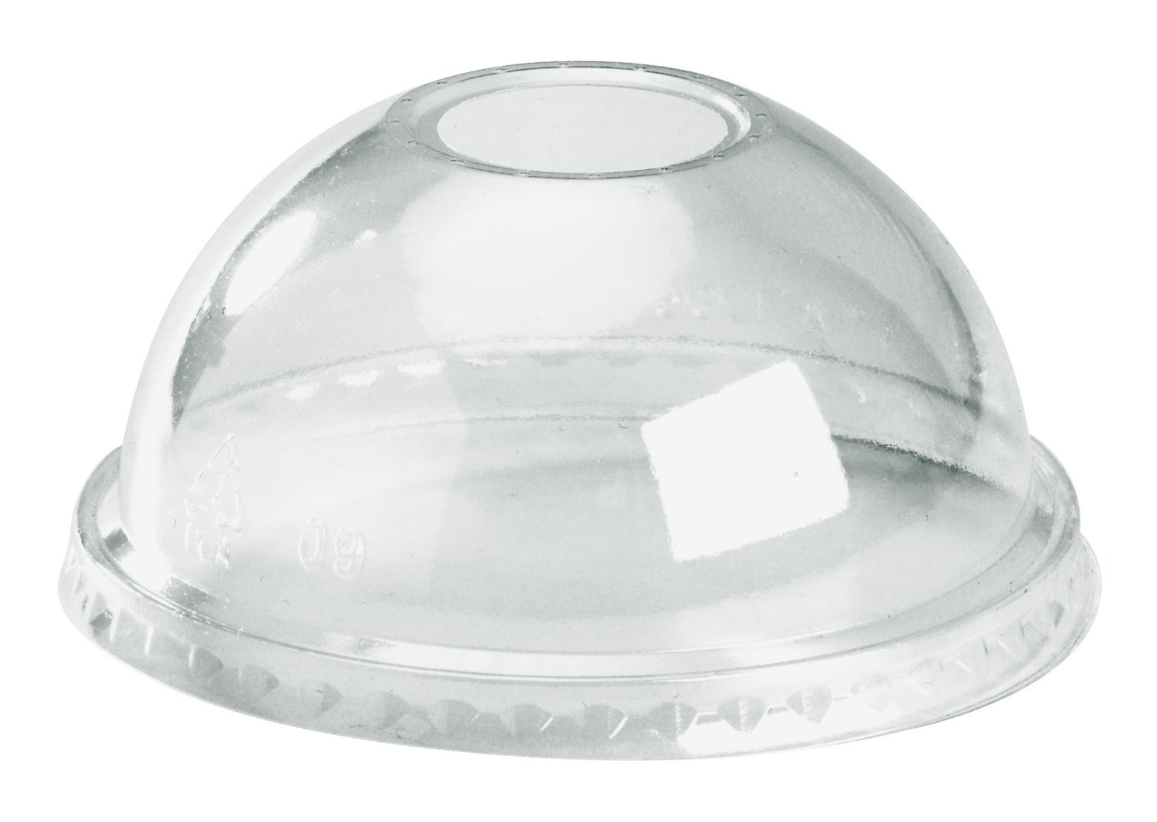 300-700ml Dome 22mm Hole Clear BioCup Lid 1