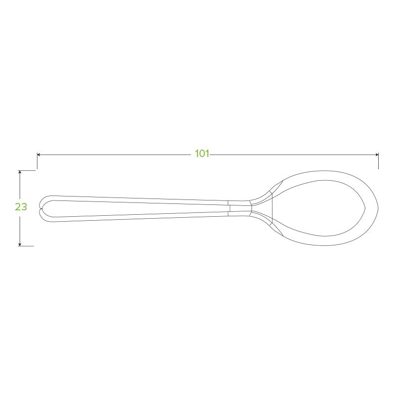 10cm / 4" PLA Tea Spoon 2